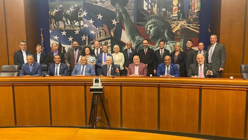 Presidente del Senado promueve iniciativas a favor de la diáspora y turistas de EEUU