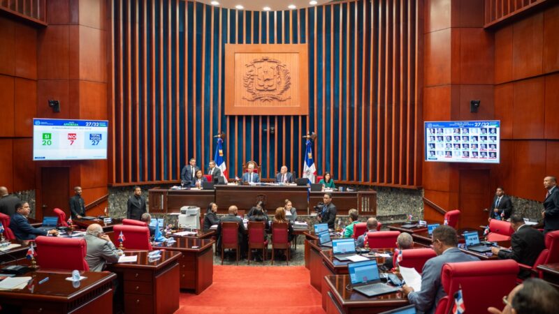 Senado deja sobre la mesa conocimiento modificaciones a la Ley Orgánica que instituye el Código Penal de la República Dominicana