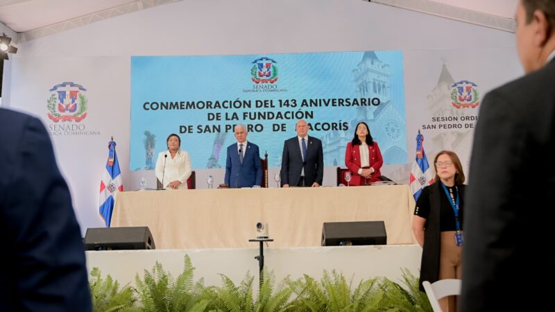 Senado sesiona en San Pedro de Macorís al conmemorarse el 143 aniversario de la ciudad