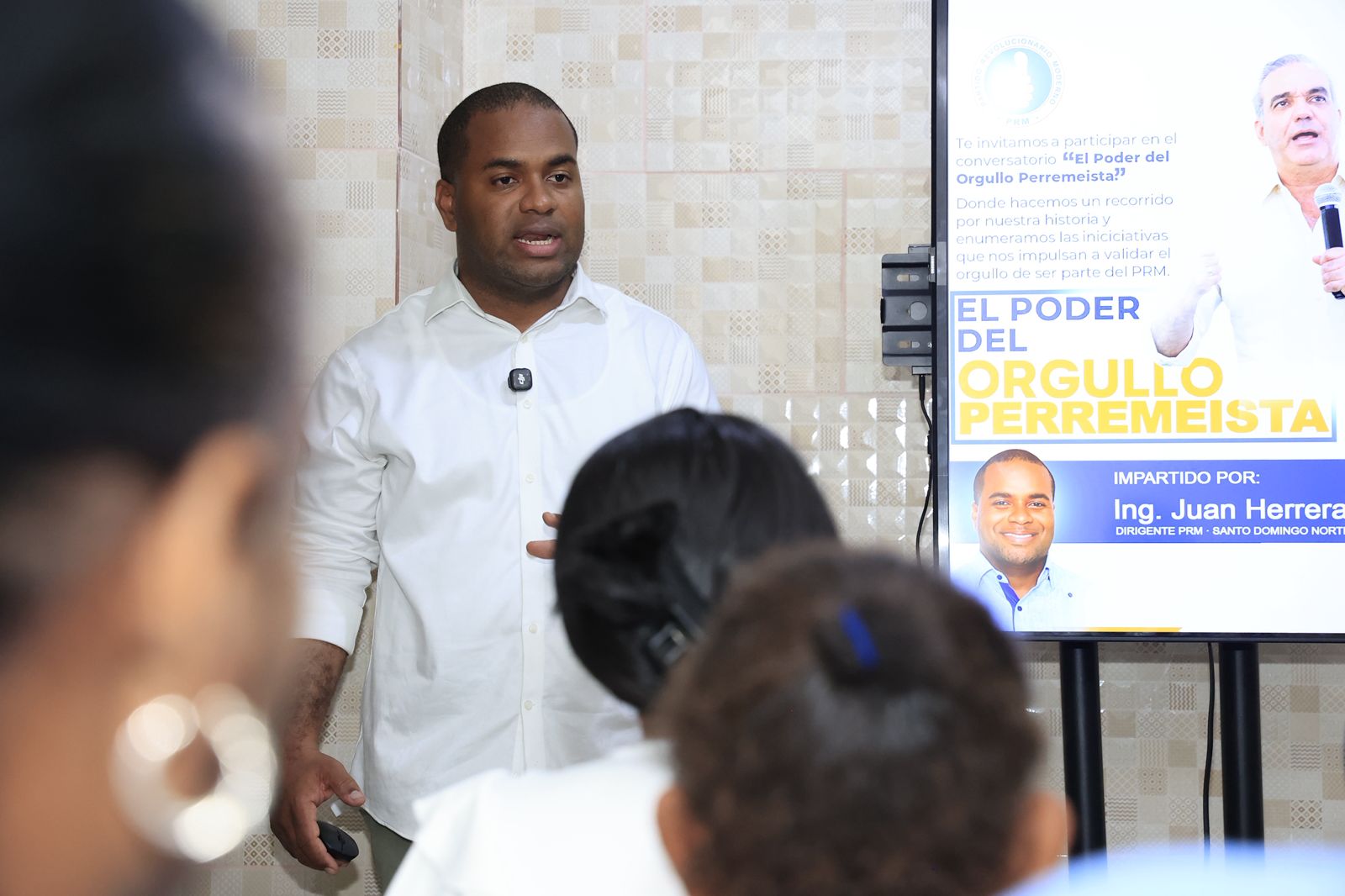 Dirigentes del PRM defienden la gestión de Abinader; a través del movimiento orgullo perremeísta en Santo Domingo Norte