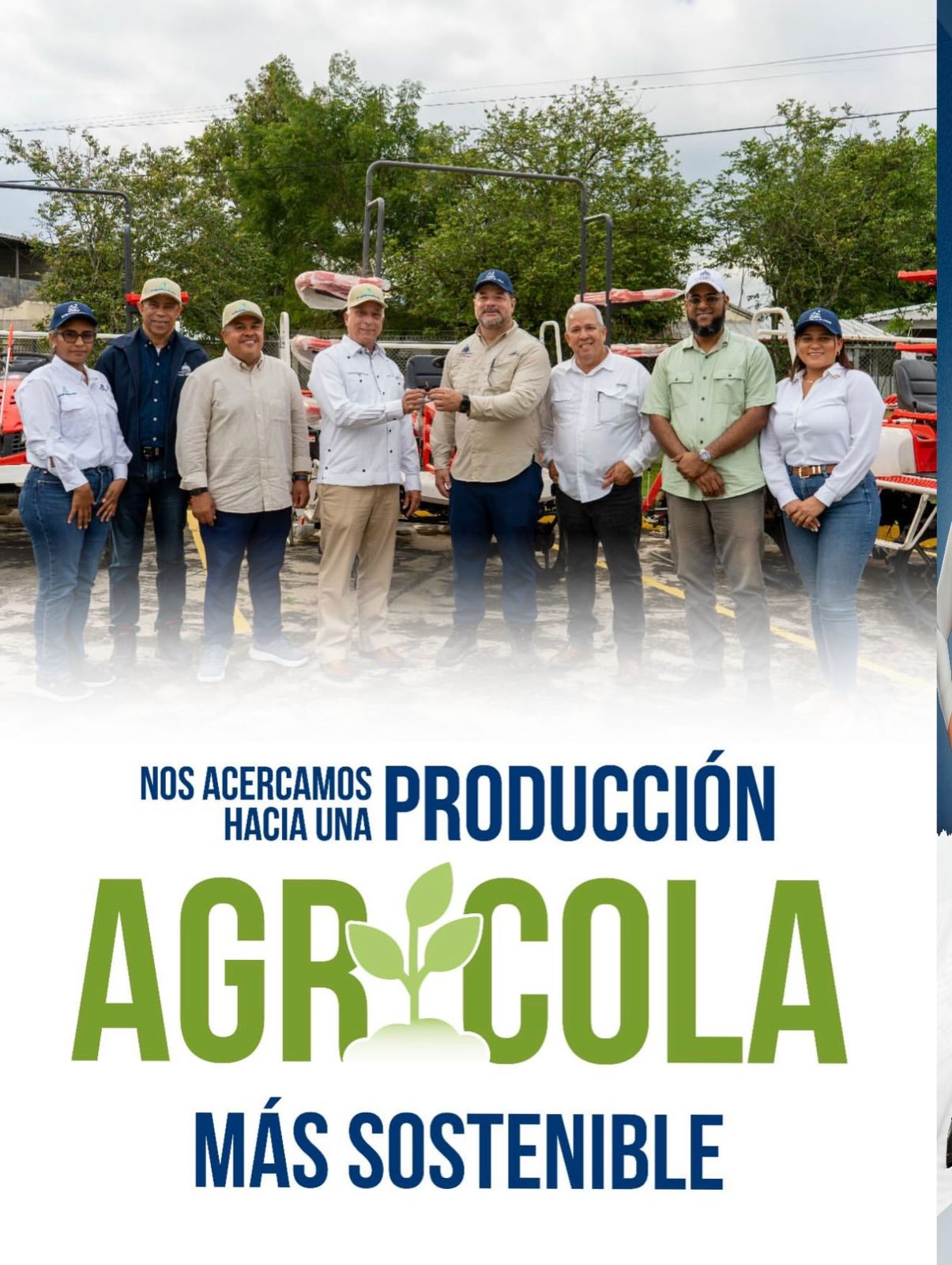 Ministerio de Medio Ambiente dona maquinaria para trasplante mecanizado de arroz al Ministerio de Agricultura en el marco del Proyecto GEF-7