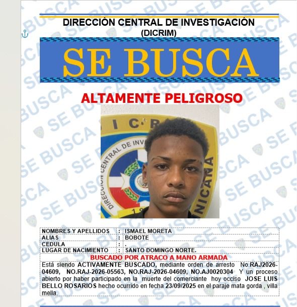 Fallece reconocido delincuente “Bobote” tras enfrentar DICRIM en SDN agentes le ocupan arma ilegal.