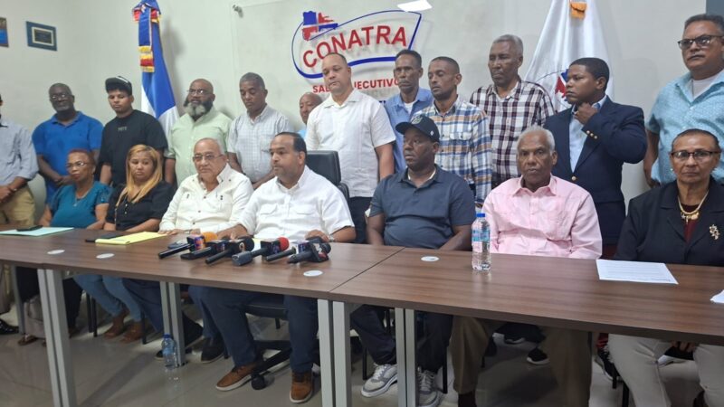 Tras el Intrant intervenir rutas invasoras, Conatra anuncia deja sin efecto paro transporte en Santo Domingo Este.