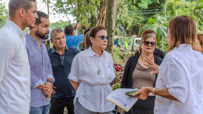 Carolina Mejía supervisa ejecución de obras que transforman distintos sectores del DN